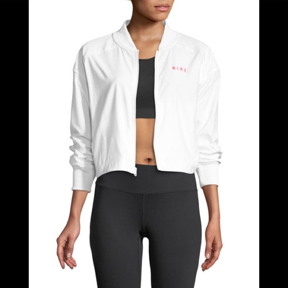 nike mesh bomber jacket